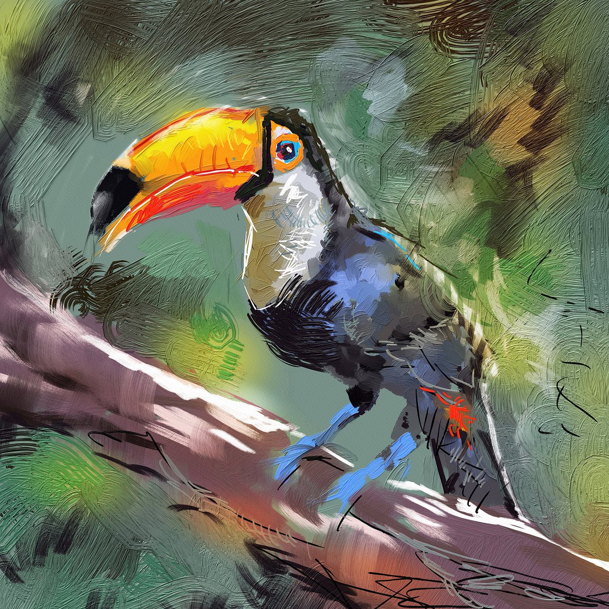 Bird_Digital painting kalakonnect.in/work/6927c94ff…