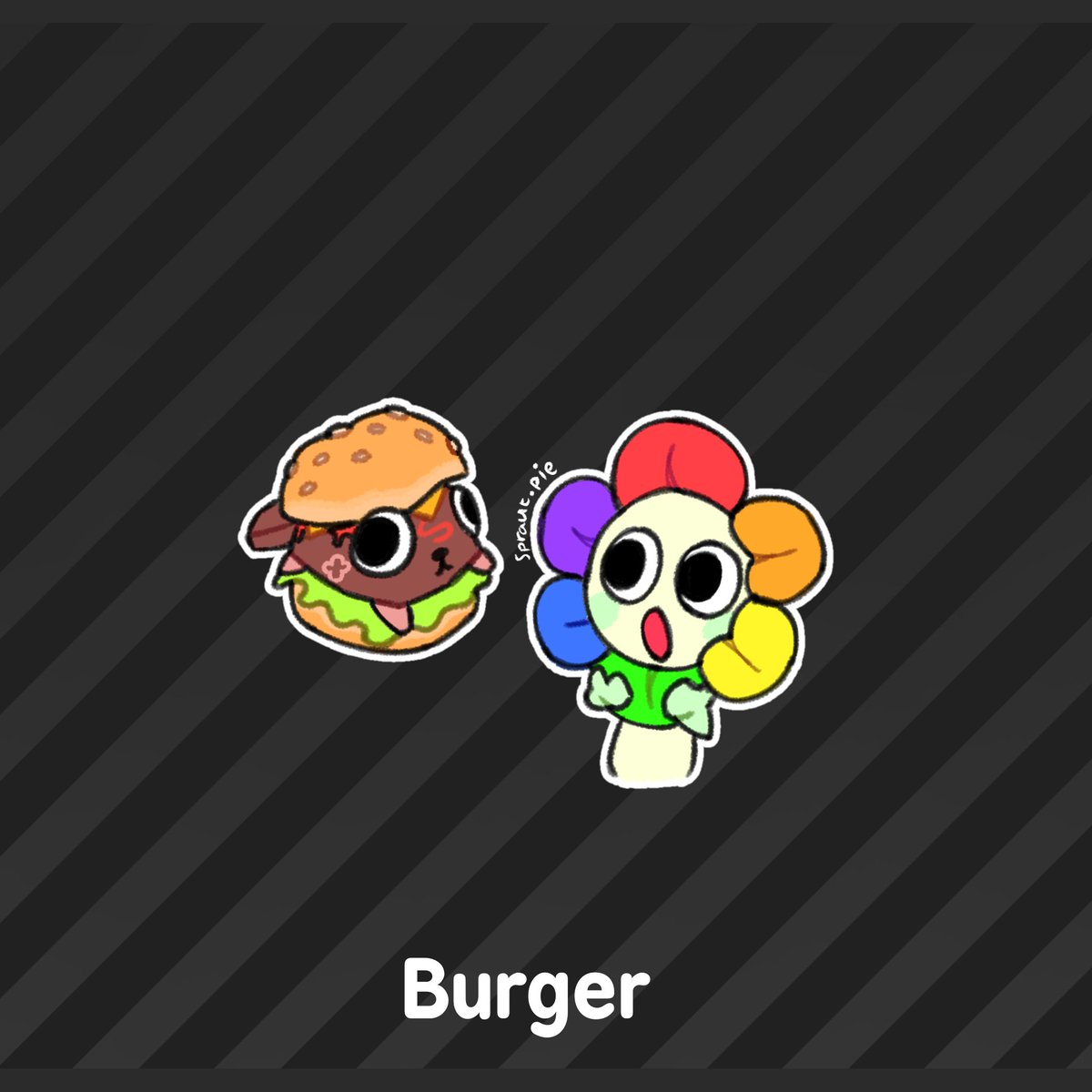 PieSprout32146's tweet image. I just realized that i predict Dandy sticker and Pebble skin lol