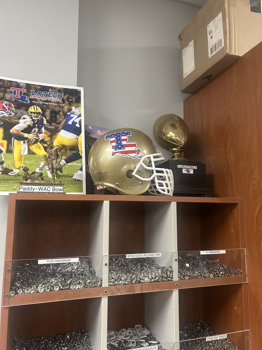 ITS COMING HOME!! 

A hard fought Turkey Bowl 🦃🏆victory for the Good Guys.

LA Tech EQ defeats Sports Med 37-30 to bring the Golden Helmet back to the EQ room!

Appreciate <a href="/LATechSportsMed/">LA Tech Sports Medicine</a> for the game and wish them a Happy Thanksgiving