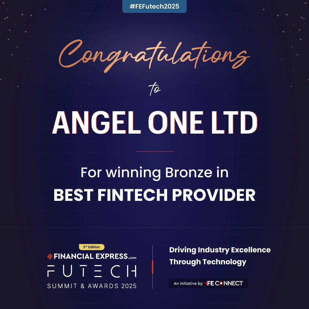 FE_Connect's tweet image. Honouring Futuristic Excellence | #FEFuTech2025
Congratulations to @AngelOne on securing Bronze in Best Fintech Provider at the 3rd Edition of the FE FuTech Awards!

#FEFutechAwards2025 #FEConnect #FEB2B #FEEvents