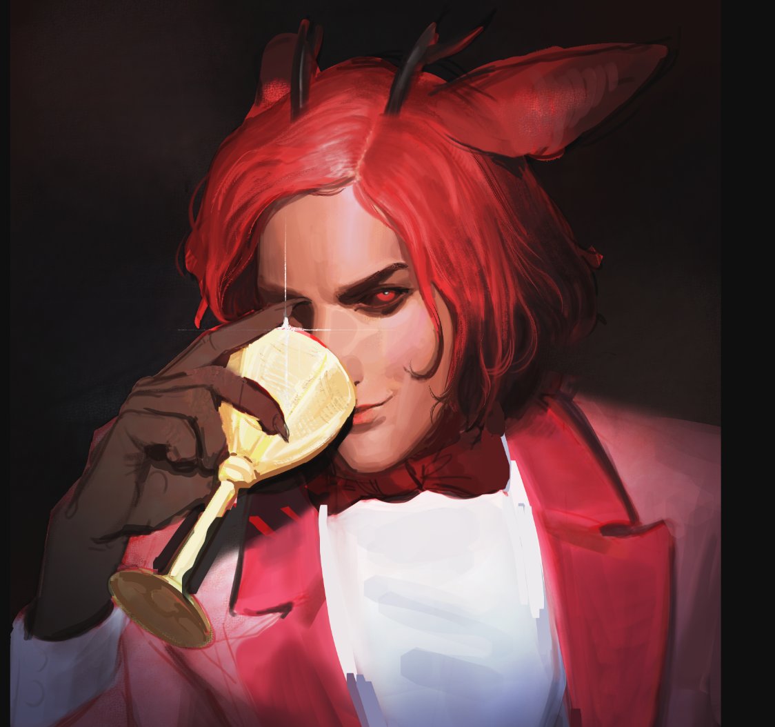 perpbee's tweet image. I domnt wanna draw Alastor's monocle(