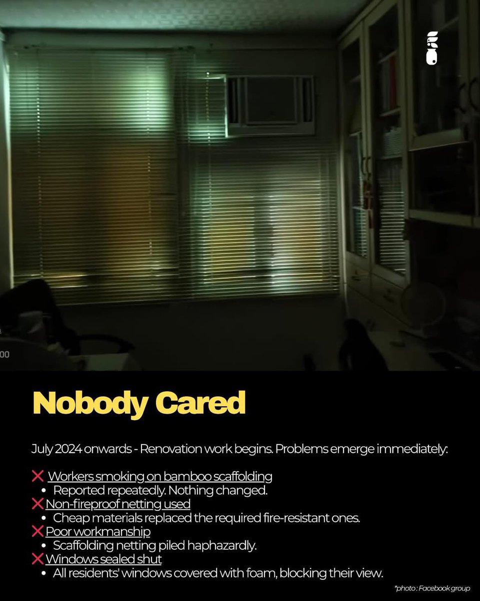 lovelight852's tweet image. I want to add as a HongKonger:

1. Mourning period isn’t a thing in HK, esp when MAMA is a Korean event not a local one. We don’t care if it takes place.

2. It’s a 6 hrs walk from Tai Po to the Kai Tak venue

Bamboo scaffolding doesn’t fuel fires, but incompetent authorities do.