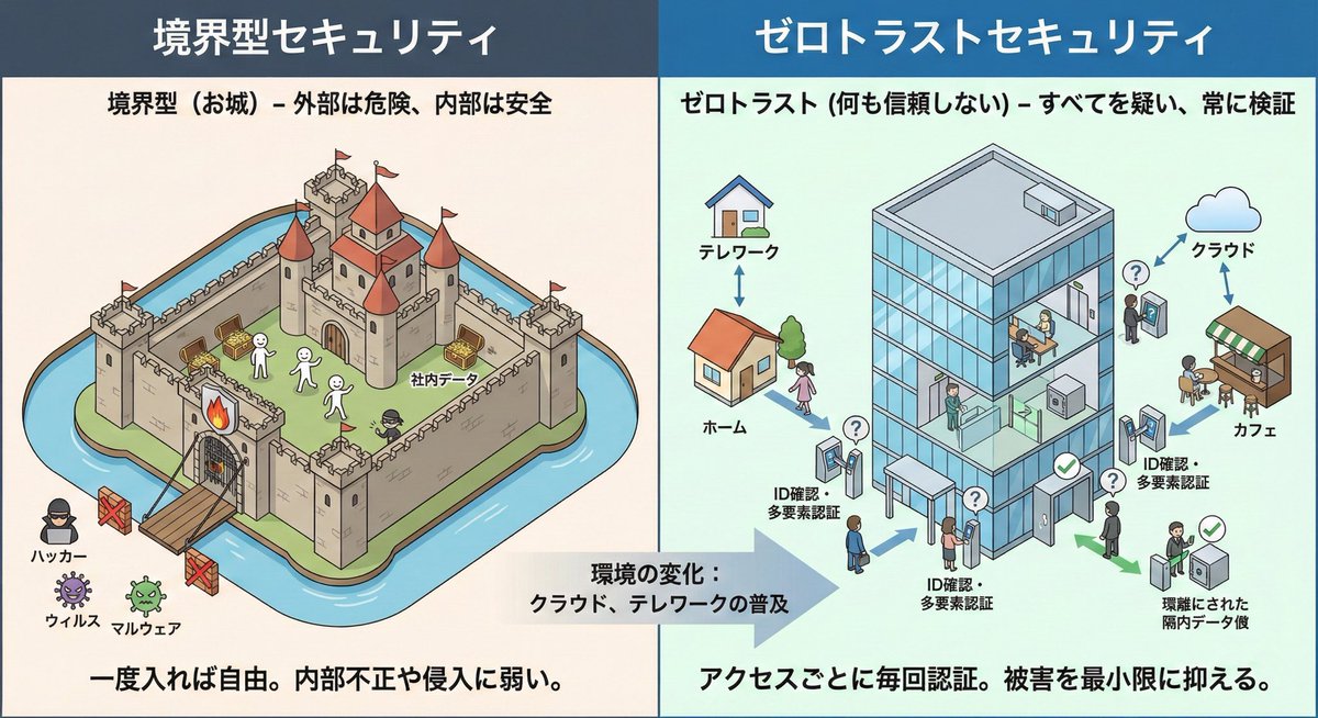 アサヒHDの会見中によく出ている「ゼロトラストセキュリティ」。簡単に