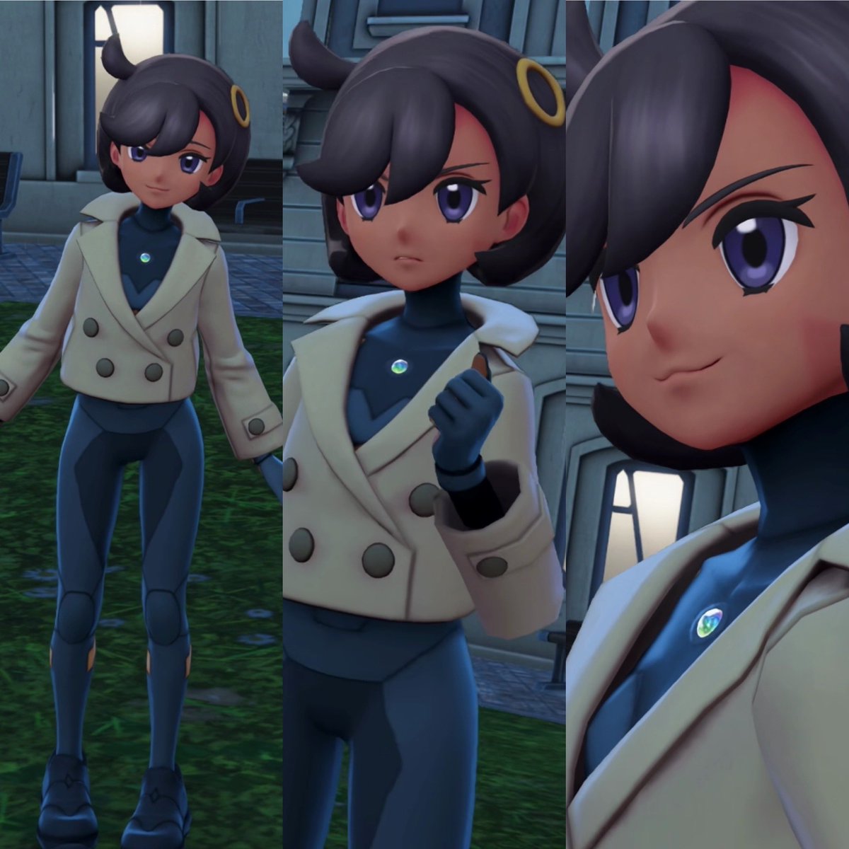 You can literally see her lock in and change her demeanour, but I like that she keeps a smile on her face. Now that smile simply shows her confidence instead of a carefree attitude and amicability.