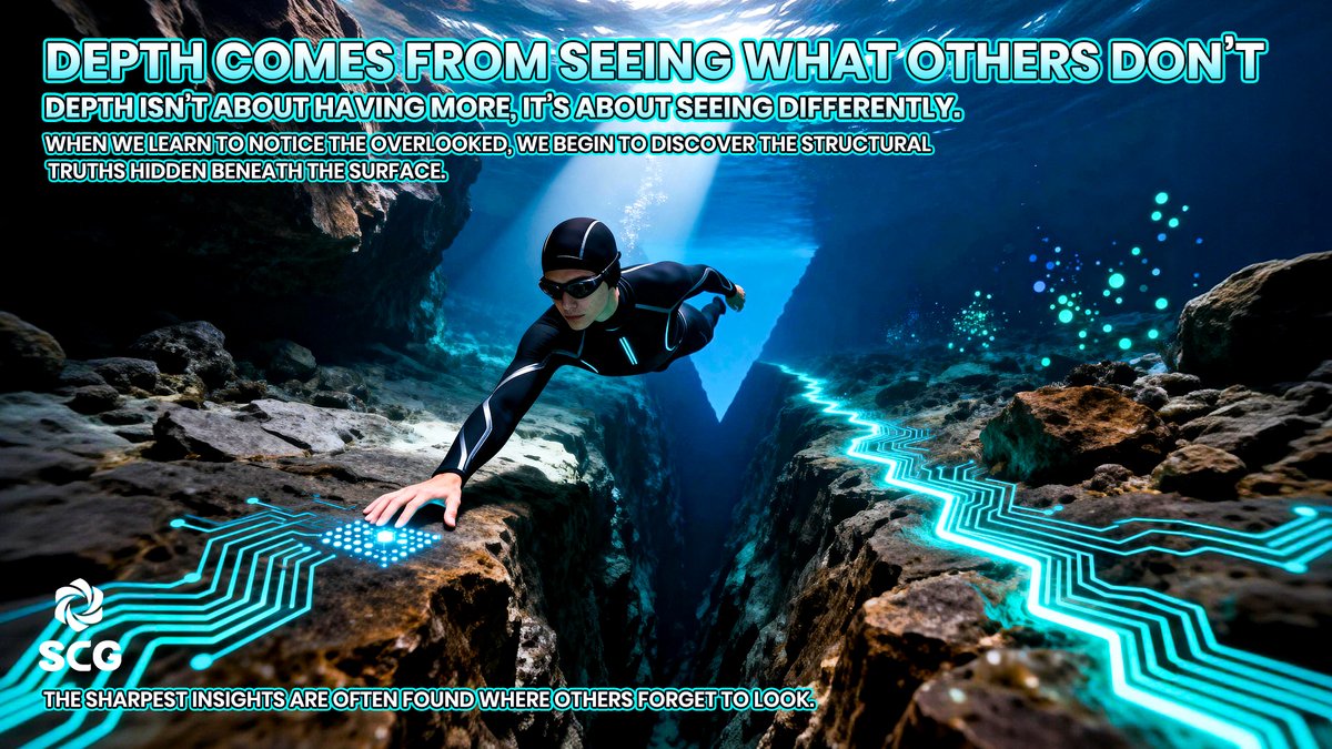 SmartCore_Group's tweet image. 🔍 Insight isn’t seeing more, it’s seeing what others miss.
🌐 At SCG, we explore quiet system margins.
💱 What’s loud isn’t always important.
🎯 Real depth hides in silence.

#SmartCoreGroup #HiddenInsight #DepthOverVolume