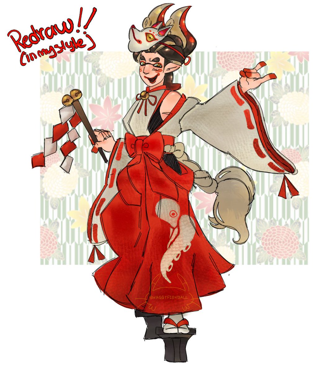 REDRAW PRACTICE. 
Oc belongs to: <a href="/French_Frye_/">Deep fried</a> 
o(〃＾▽＾〃)o