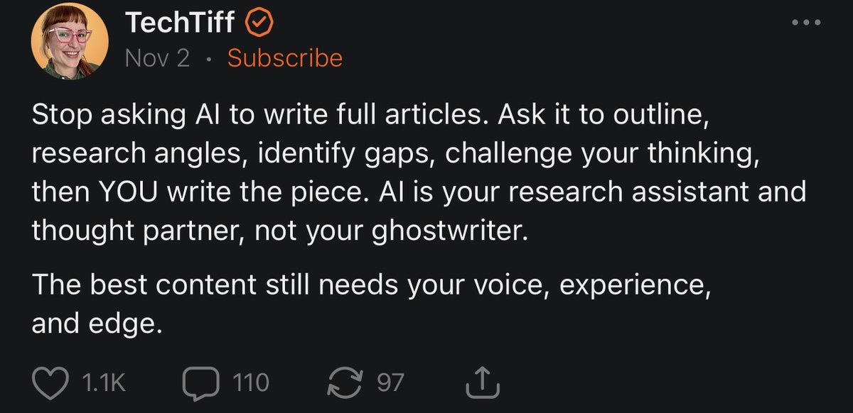 She dropped the best writing advice