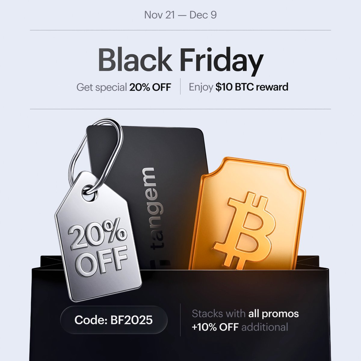 🚨Bureau : Risparmia il 20% e ricevi 10$ in BTC con il tuo portafoglio Tangem!