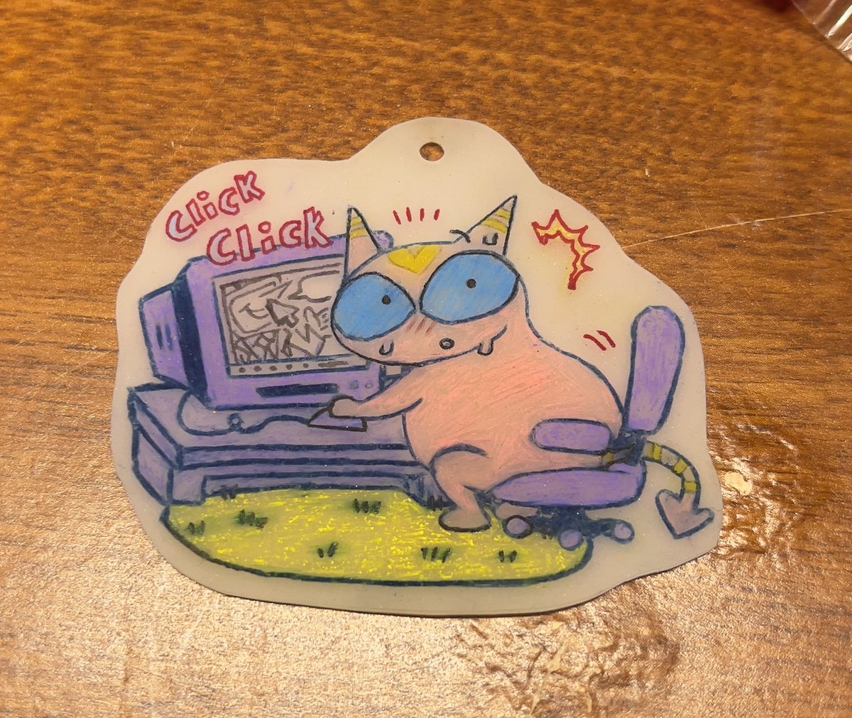 d1rtbug's tweet image. CUTIO KEYCHAIN i made with my BARE HANDS 🤑