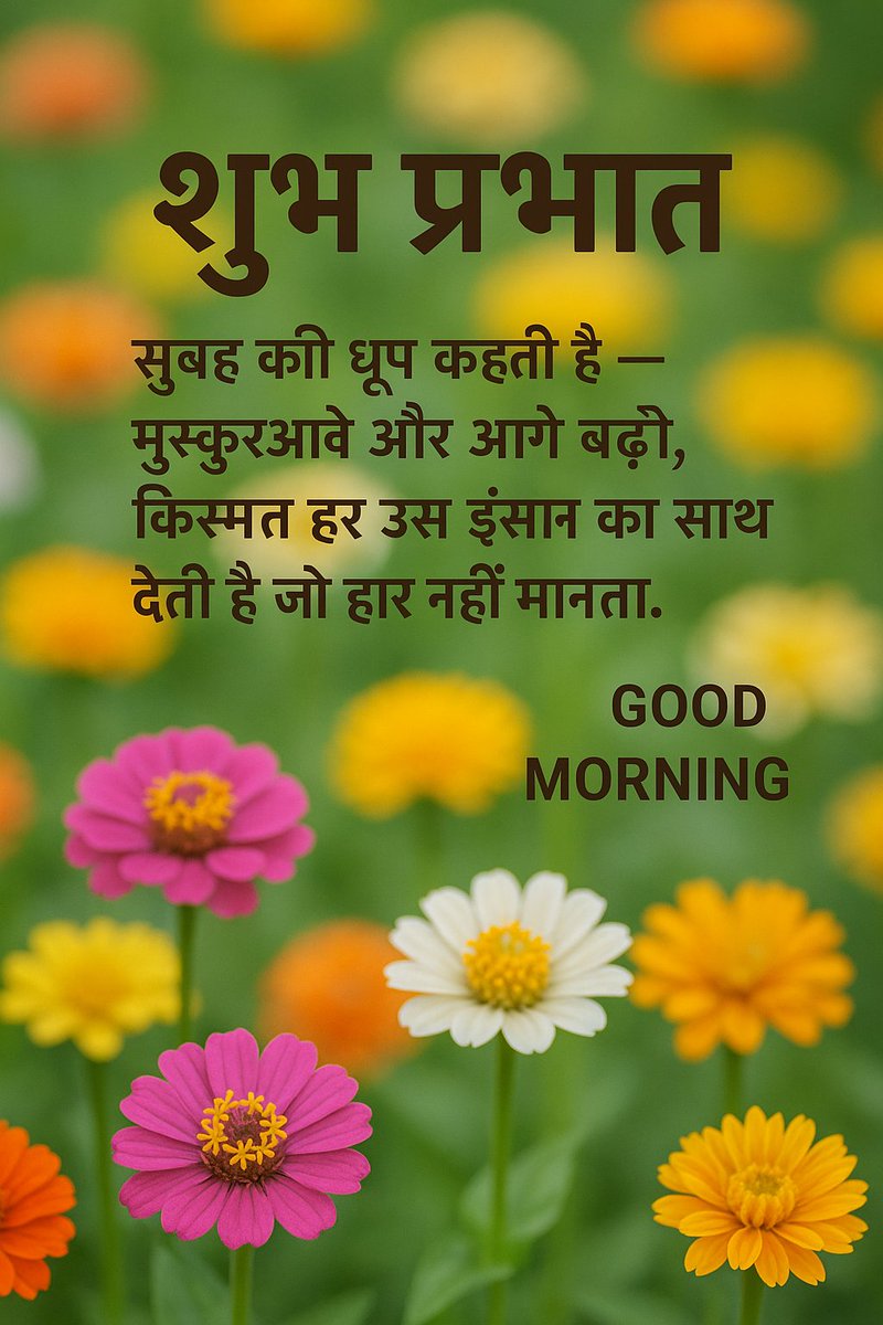 फूलों की महक की तरह अपनी सोच को भी खूबसूरत रखिए
क्योंकि दिन वही अच्छा होता है जो दिल से शुरू किया जाए