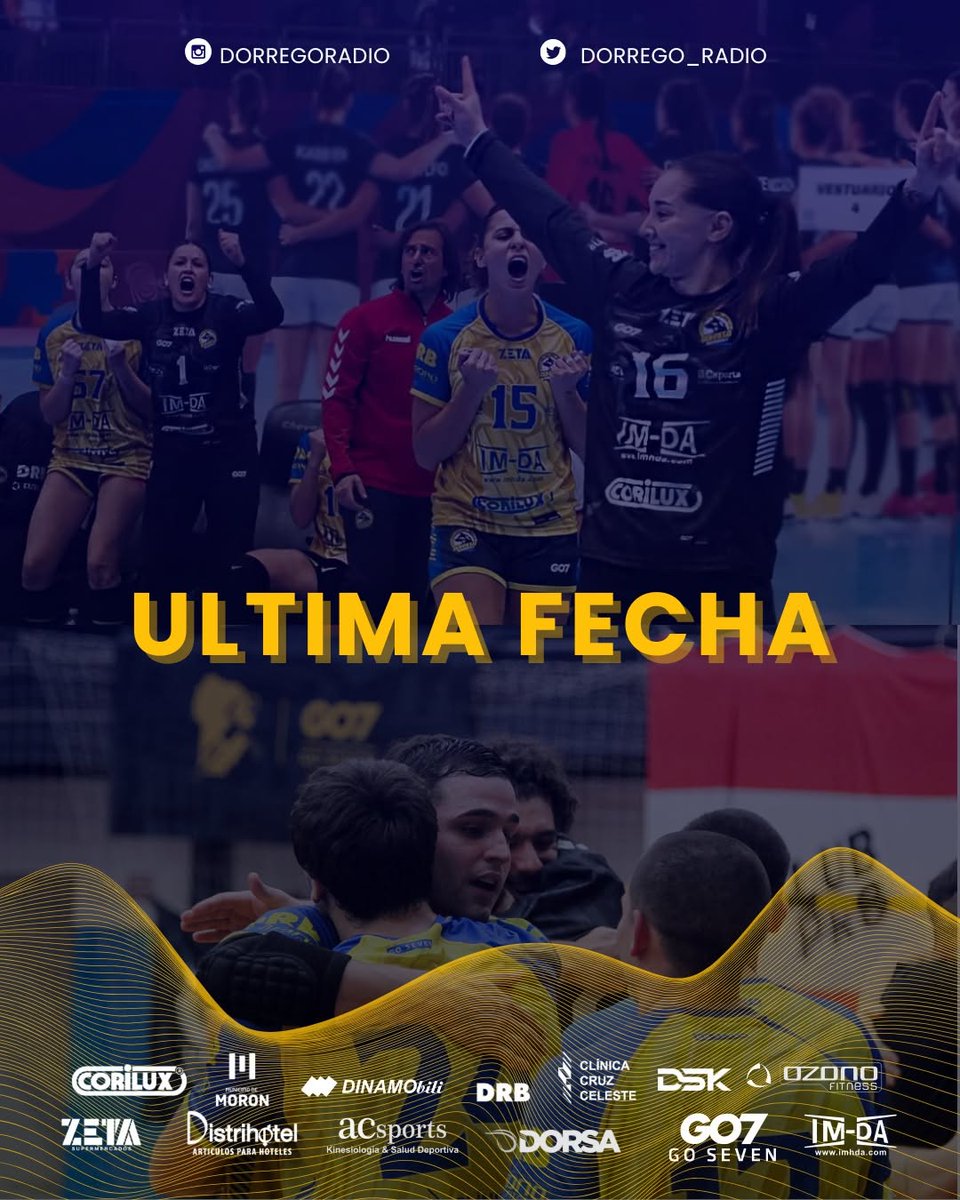 💛💙💛La última fecha se disputará en horarios y escenarios habituales.💛💙💛

🇧🇦🇶🇦Los planteles superiores de Dorrego enfrentaran e a Lanus de visitante🇶🇦🇧🇦

🏆El equipo de LHC si gana o empata será campeón.

🕛LHD 18.30 Hs
      LHC 20.15 Hs

 📍CLUB LANUS