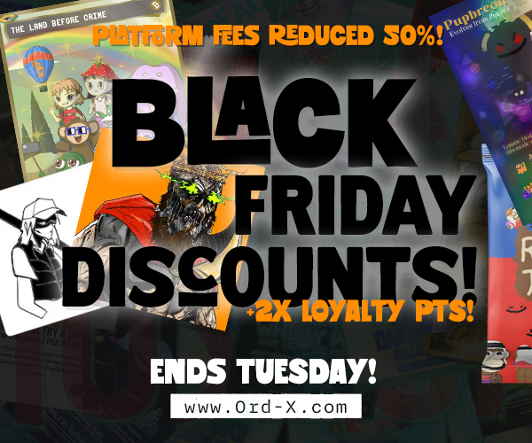 OrdXcom's tweet image. Starting NOW we have turned on the Black Friday 50% off platform discount, as well as reduced the cost of our in-house card pack rips from @Decentralizd by 50%.

Now you have something to do on your phone while at your favorite in-laws house this week!

More discounts may happen,…