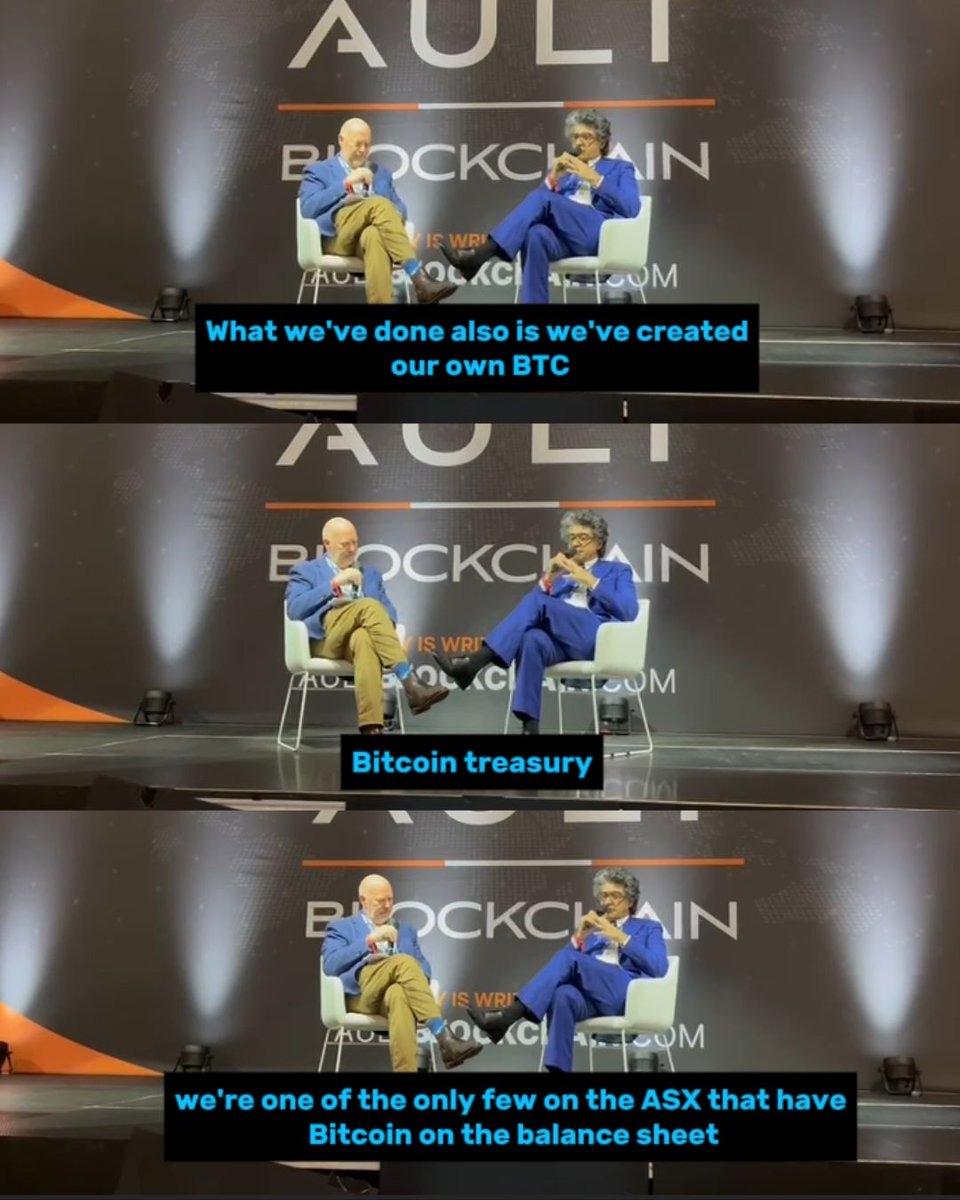 Game changer. We've got Bitcoin on the balance sheet. 💰

As announced by MD John Conidi at the Australian Crypto Convention 2025: We’ve established our BTC Treasury, officially placing us among the exclusive group of ASX companies holding Bitcoin.

#333D #T3D #AusCryptoCon