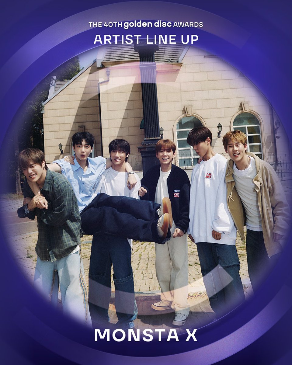 _GoldenDisc's tweet image. The 40th #GoldenDiscAwards 2nd Artist Lineup

#MONSTAX
@OfficialMonstaX

The 40th Golden Disc Awards
🗓️2026.01.10(Sat)
📍TAIPEI DOME

#40thGDA #ArtistLineup
#골든디스크어워즈 #Goldendiscawards
