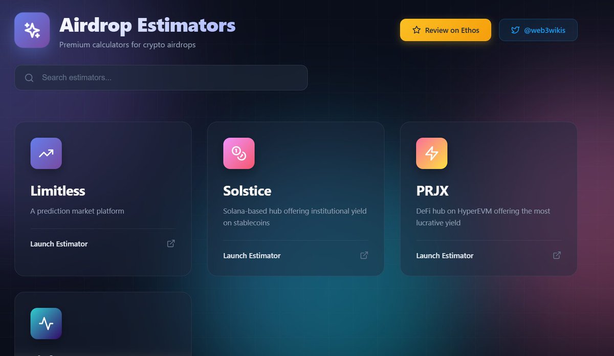 web3wikis's tweet image. Do I create an $ALMANAK airdrop estimator?

At least be able to gauge your Almanak performance with respect to the Almanak airdrop. Why not!

Who&apos;s interested?