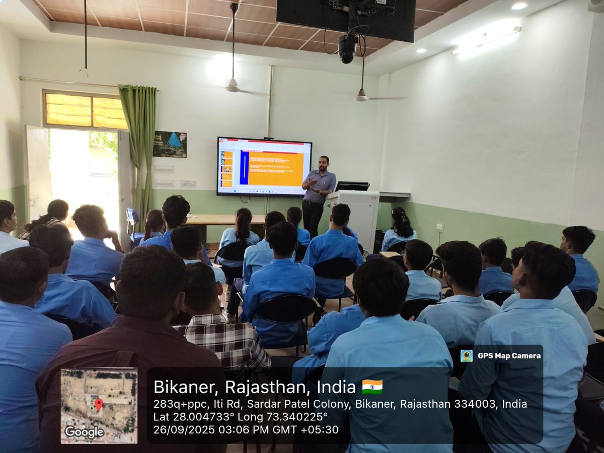 msmetcbhiwadi's tweet image. Entrepreneurship Awareness Programme (EAP) successfully concluded at Govt. ITI Bikaner!
The initiative empowered young learners to explore opportunities within the MSME ecosystem.
🌱 नए विचार • नई शुरुआत • नया आत्मविश्वास
#EAP #Entrepreneurship #SkillDevelopment #Innovation