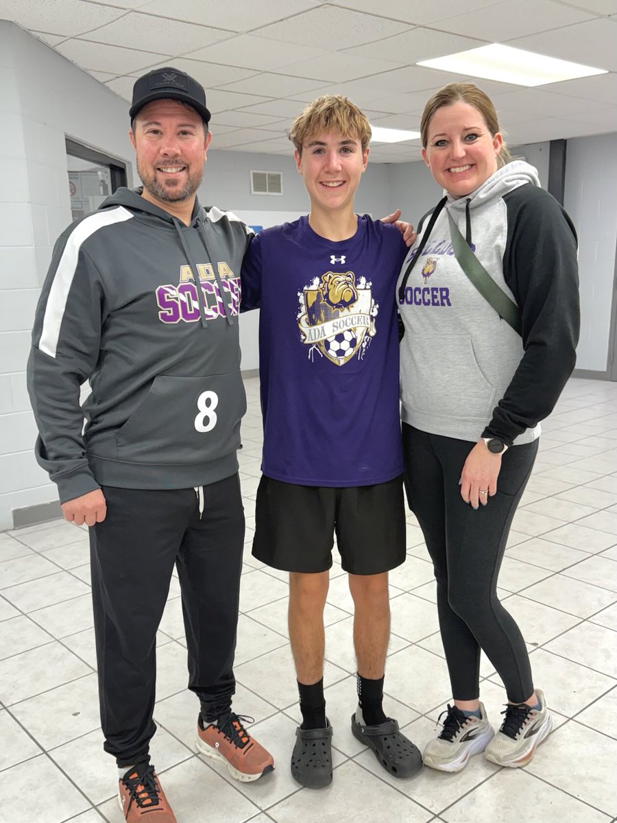 We drove 3+ hours for Date Night tonight … dinner first then indoor soccer. The Ada Bulldogs won 12-3 and Chase had himself a night with 5 goals &amp; 3 assists.