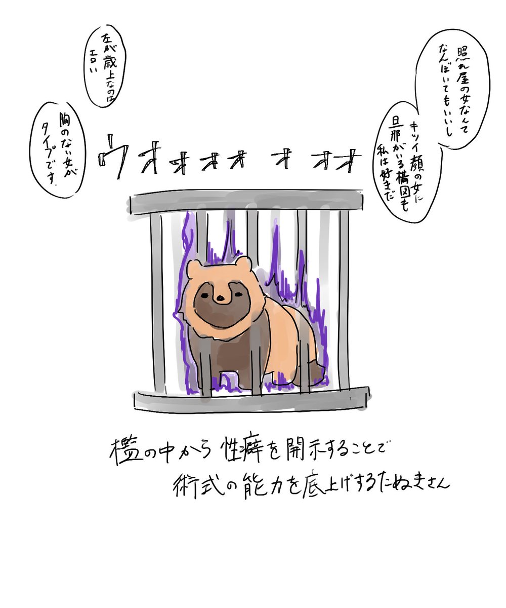 たぬきさん専用ページ あなまる妻案と怒涛の性癖開示で術式の能力を底上げするたぬきさんです