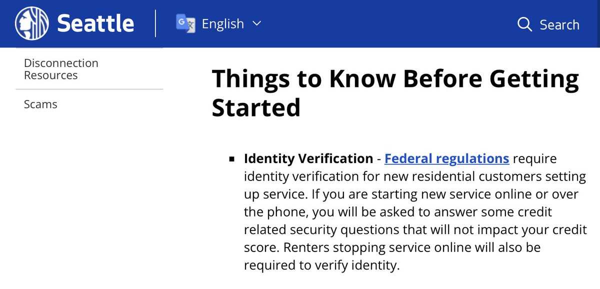 事情是这样的:我们收到了住了二十多年的房子的水电费账单。这房子以前从来没有过其他人住过。我们住的楼很小,租客也不多。
但是——账单上的姓名与我们服务地址上的姓名不同。
这是身份盗窃的危险信号。至少是这样。
@SEACityLight
