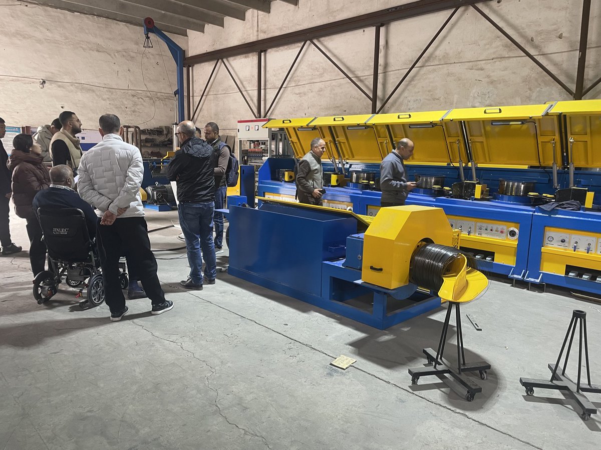 SatleMachinery's tweet image. Our Morocco client come to factory visit and check Wire Drawing Machines made for them.
👉 Contact us today:cnwiremachine.com
 #WireDrawingMachine #FactoryVisit #MoroccoClient #CustomMachinery #ElephantTrunkWinder