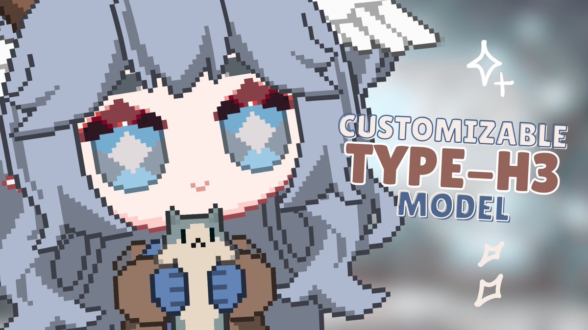VesperNestia's tweet image. Customizable Type H3 by 0x4682B4
I adore this customizable pixel model. 

⬇️Video Below