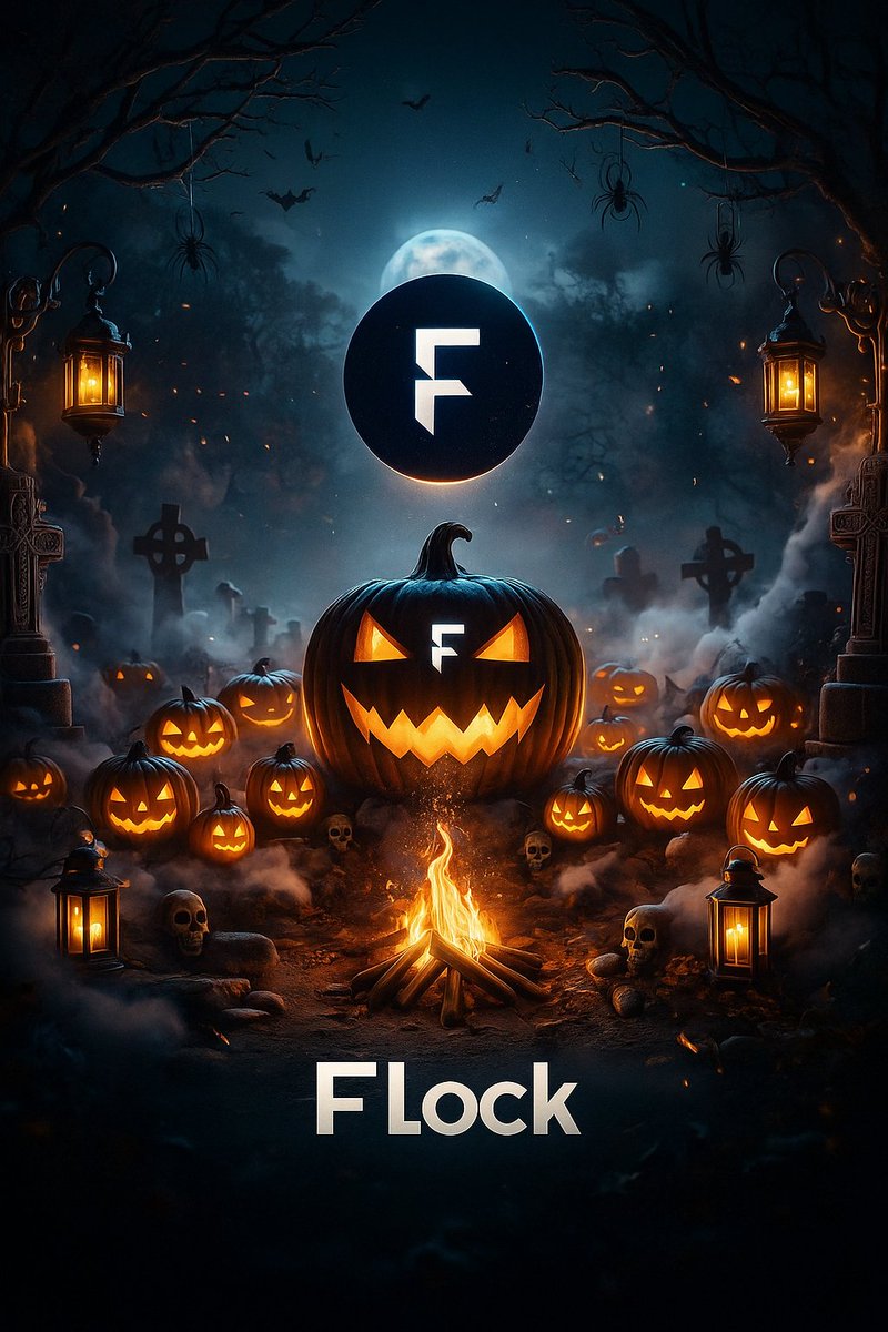 theinsanecrab's tweet photo. When the @flock_io  goes ghost mode 👻🔥
Haunted by innovation. Powered by FLock. 🕯️🦇
FLock turned up the fright levels tonight 🎃

#FlockHalloween💀 https://t.co/wXk5vafCoU