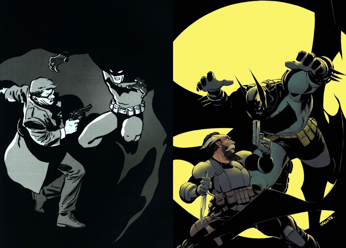 TIOROLLOComics's tweet image. RHYMES of the #ABSOLUTE Universe

-BATMAN ABSOLUTE #1 / BATMAN 1 2025
- BATMAN 407 1987 Year One Chapter 4/ BATMAN ABSOLUTE 2
- THE DARK KNIGHT RETURNS / BATMAN ABSOLUTE #13
-LEGENDS OF THE DARK KNIGHT "VENOM" / #BATMAN ABSOLUTE #14