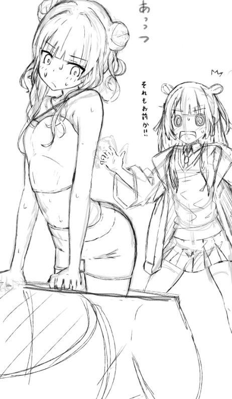 ろこ&はぴの絵は入院中に暇を持て余した私の、戯れらくがきを清書したものでございます…ほんとは全部スマホと100均タッチペンで描いてやろうと思ったんだけど線画ラフだけで心折れちゃったんだよね😘☆ PC最高!