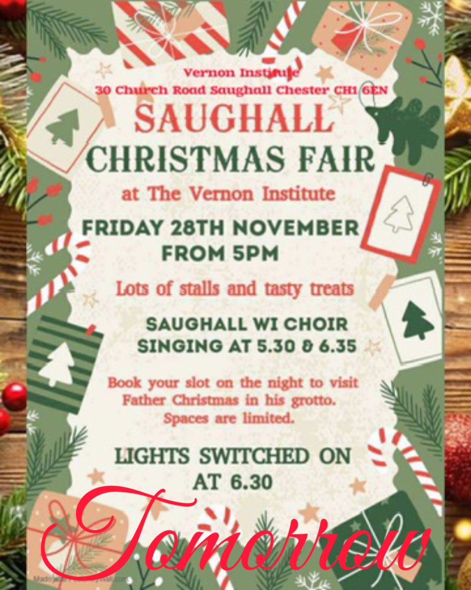 📢📢  TOMORROW FRIDAY 📢📢
The Vernon Institute, 30 Church Road. Saughall, Chester, CH1 6EN. <a href="/ShitChester/">12 years of Shitchester</a> <a href="/Dee1063/">Chester's Dee Radio</a>