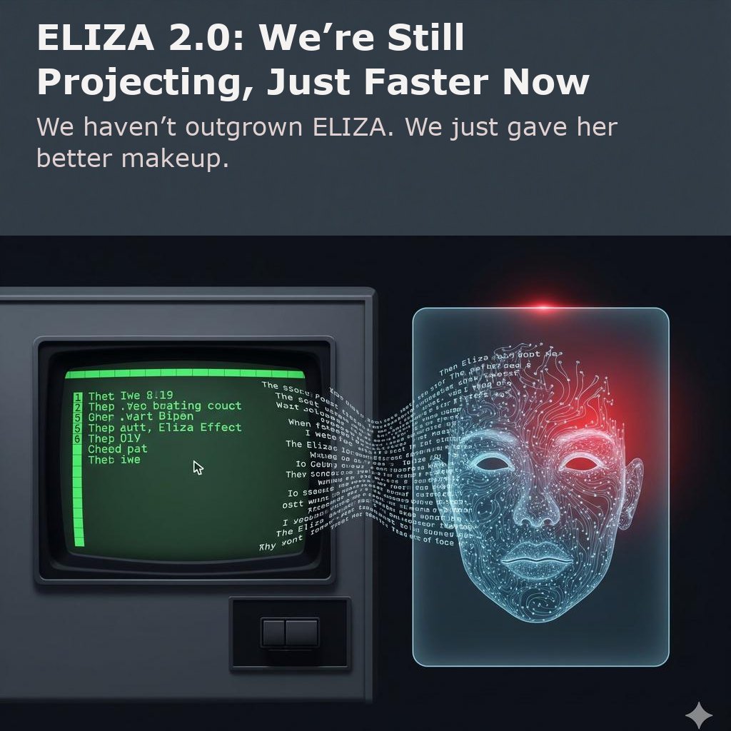 SyntaxAegisBlog's tweet image. #AI #CognitiveBias #HumanProjection #MediaTheory #PhilosophyOfTech
syntaxaegis.substack.com/p/eliza-20-wer…