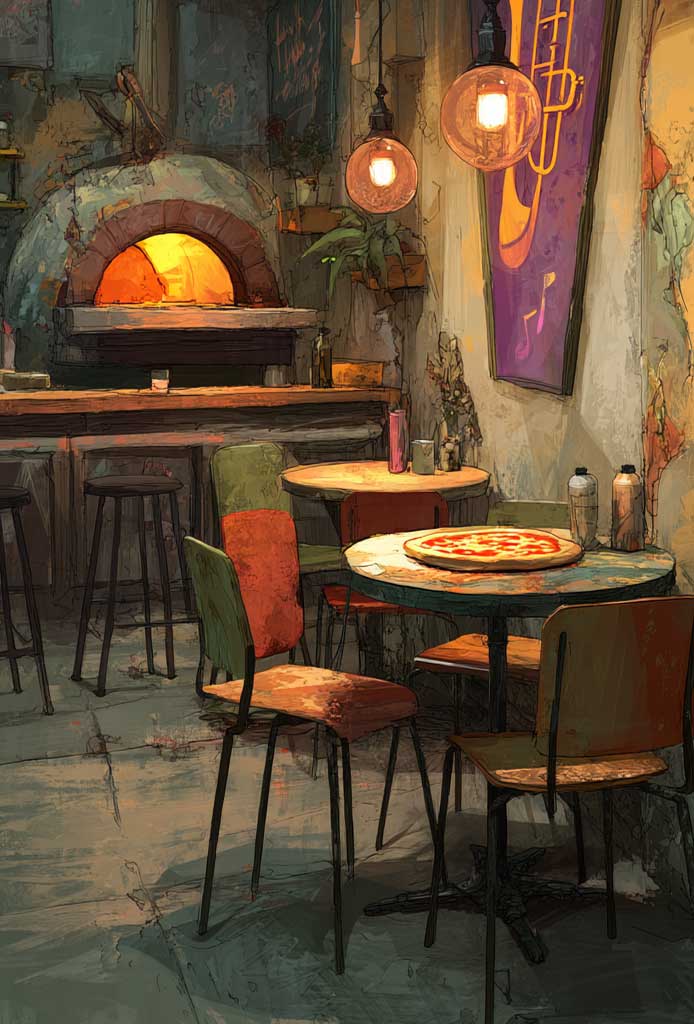 CrackDen's tweet image. The Pie Hole serves more than pizza. Sit long enough, you’ll see who really owns the place—deals made over greasy boxes and folded bills. The cheese hides the stink of crime, but not well enough.

#SecondLife #TheCrackDen #Roleplay #Metaverse