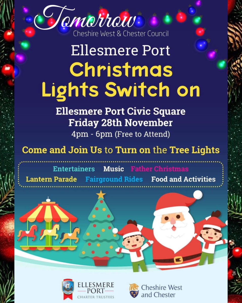 🥳🥳 TOMORROW FRIDAY 🥳🥳
Ellesmere Port Civic Square, Ellesmere Port. <a href="/ShitChester/">12 years of Shitchester</a> <a href="/Dee1063/">Chester's Dee Radio</a>