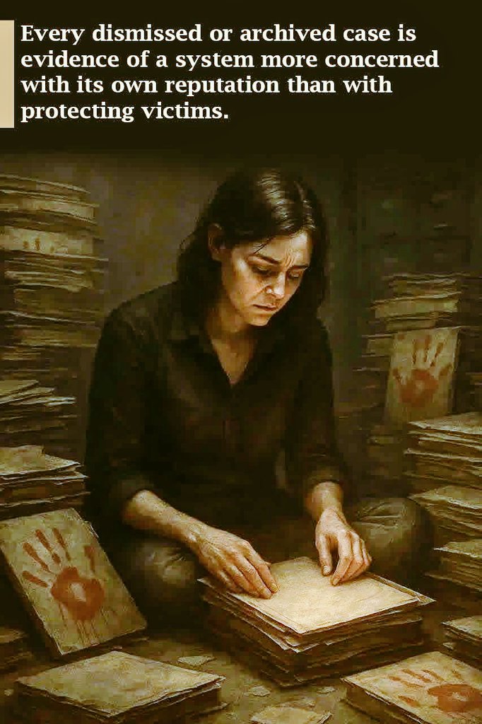 Selenajohnsoonn's tweet image. Every dismissed or archived case is a reminder that accountability still has a long way to go. A justice system should protect people, not its own image. #Accountability #Transparency #JusticeMatters