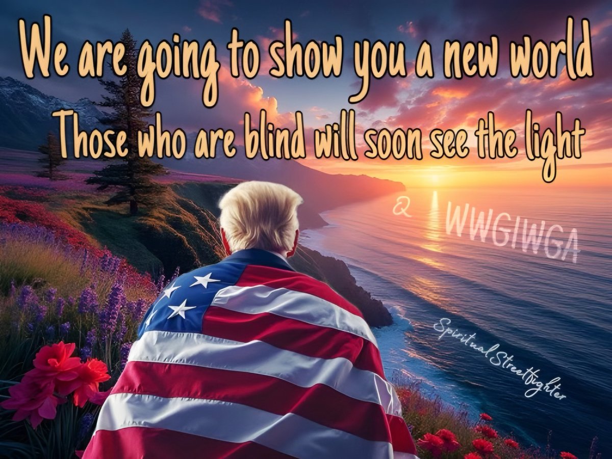 We are going to show you a new world. Those who are blind will soon see the light.  <a href="/realDonaldTrump/">Donald J. Trump</a>