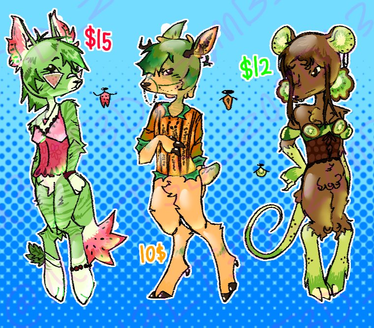 MeltedZombie's tweet image. adoptss... adoptsss.. please i worked so hard on them
#adopts #artadopt #ocadopt #frutiger #fruit #fruitanimals #mouse #wolf #deer #watermellon #papaya #kiwi #art #digitalart
