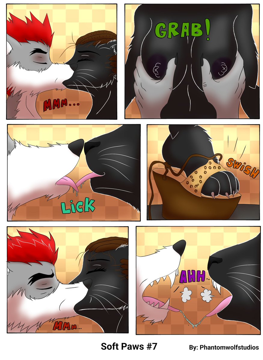 Soft Paws #6

Sometimes, there are no need to spit any word if you're enyojing, the situation, just grab a pair of tits and let your tongue do the work 👀

#furryartwork #ComicArt #NSFW