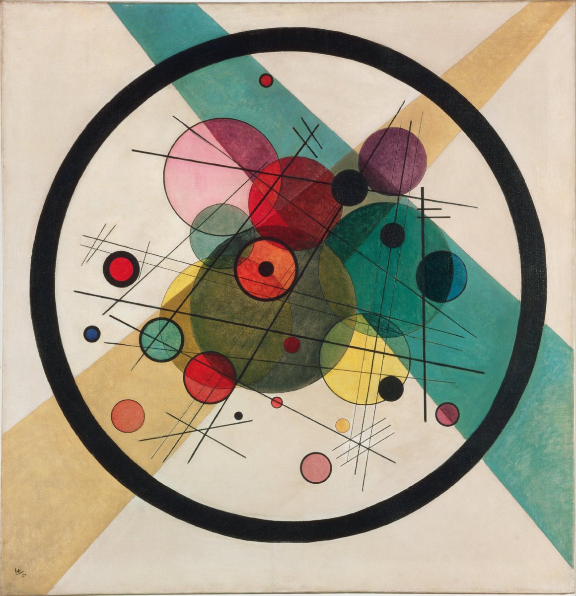 Circles in a Circle  1923
Wassily Kandinsky.