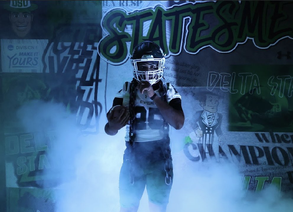 Had a great time on my OV <a href="/DeltaStateFB/">#DSUFamily</a> 🔥🔥 🟢<a href="/CoachToddCooley/">Todd Cooley</a> <a href="/C_Alberswerth/">Chance Alberswerth</a> <a href="/CoachWood_HCC/">Marcus Wood Sr.</a> <a href="/CoachCJ_Johnson/">Coach CJ Johnson</a>