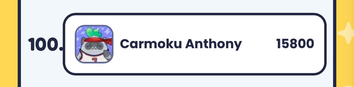 nixeniego's tweet image. In @Moku_HQ Moki Mayhem, you reap what you sow.

Carmoku Anthony finally enters the Top 100.

Higher.