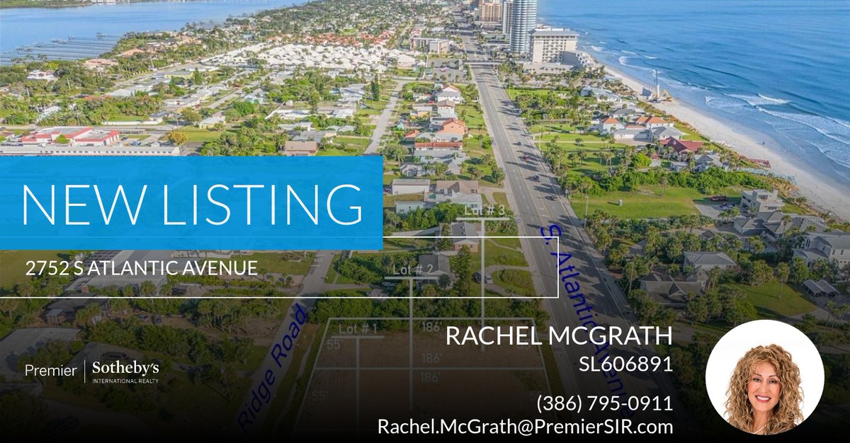 📍 New Listing 📍 Take a look at this fantastic new property that just hit the market located at 2752 S Atlantic Avenue in Daytona Beach. Reach out here or at (386) 795-0911 for more information

Rachel McGrath
Sales Assoc... homeforsale.at/2752_S_ATLANTI…