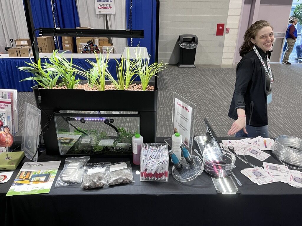 AquaSprouts's tweet image. November was a marathon of science education! We were thrilled to have demos set up with Ward&apos;s Science at @NSTA, @TXScienceSTAT &amp;amp; @STANYSorg  connecting with educators from across the country. Here’s to a great end of the year &amp;amp; getting more students growing!

#STEM #Aquaponics