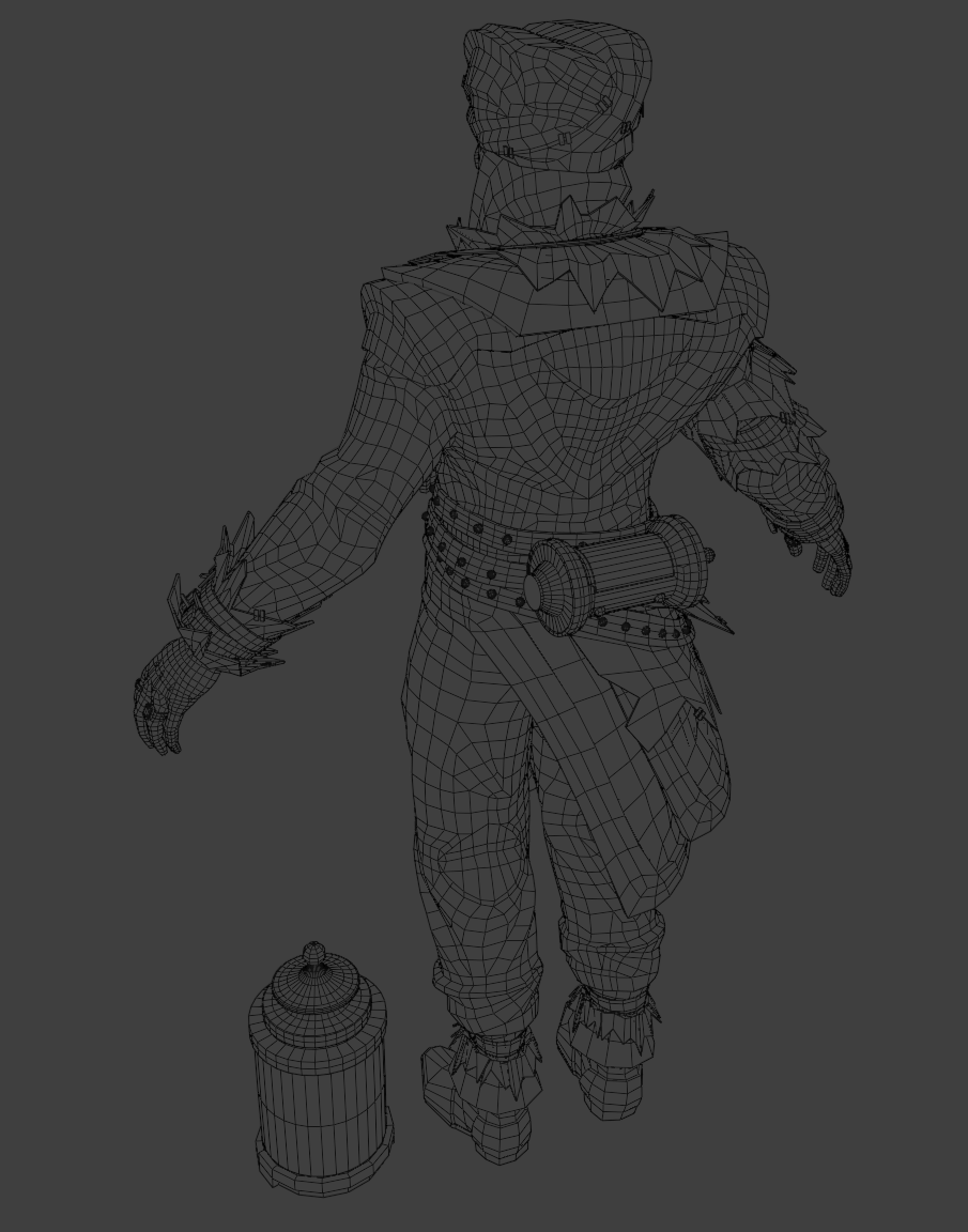 Mirage Skin Progress - Low Poly is ready 🥳

I might clean up the topology a bit in some places later, but for now I'm happy with how it looks (+-30k polys for the entire model). I hope you all enjoy this mod soon.
(gun will be tomorrow)

#Mirage #Deadlock #deadlockfanart #Valve