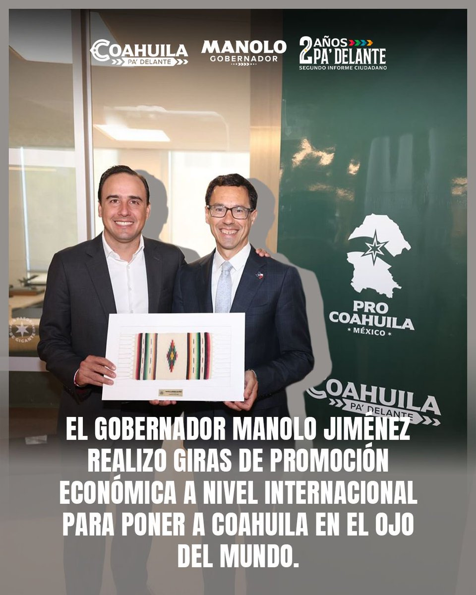 EdwinLS4's tweet photo. Coahuila está más fuerte que hace dos años. #2AñosPaDelante https://t.co/iIOMVHxa94