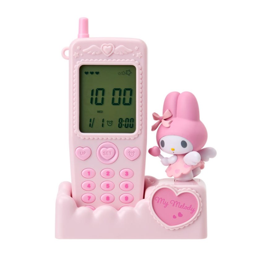 ガラケー形置き時計が今日の10時から発売‼️ 平成女児大注目すぎる