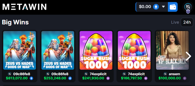 ken_w3b3's tweet image. Alpha Take: @MetaWin $1.06M jackpot matters not because of the payout, but because the entire sequence is fully auditable on chain. The winning address 09c86fe8 demonstrates a complete verifiable trail from bet execution to settlement anchored by a public transaction hash.…