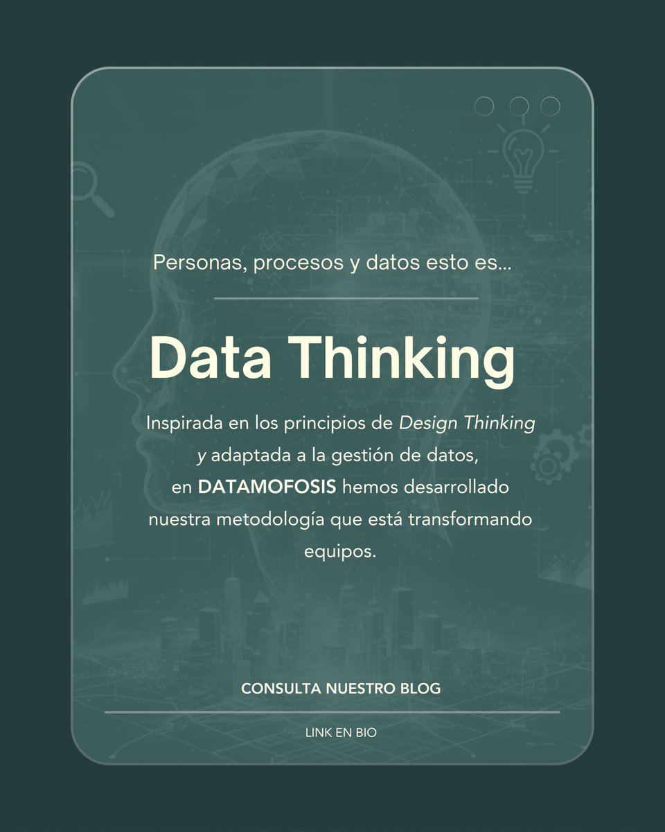 DatamorfosisMx's tweet image. 🧪La fórmula para transformar el interior de las organizaciones eso es #DataThinking 
👉 Conoce más sobre nuestra metodología en el blog:
tr.ee/LLgjAr3W6v