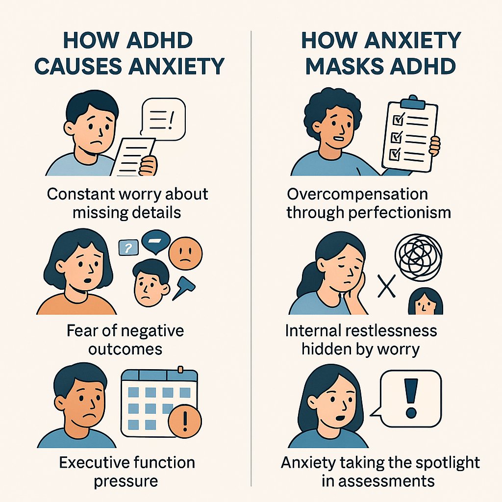 How #ADHD causes #Anxiety and How anxiety masks ADHD

It is okay to have days when everything feels overwhelming.