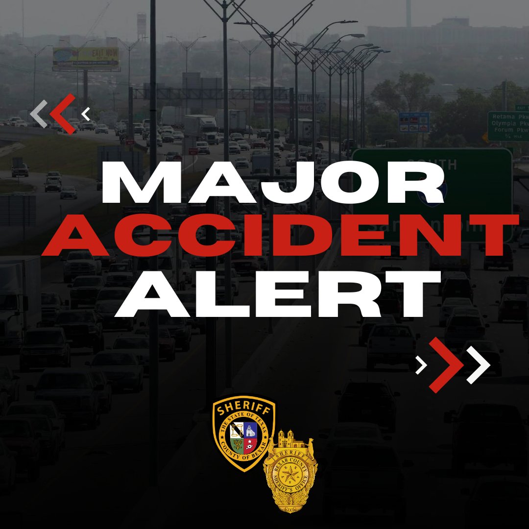BexarCoSheriff's tweet photo. Major Crash Alert  https://t.co/HiCviUsHDN https://t.co/zTT1qY8P4e