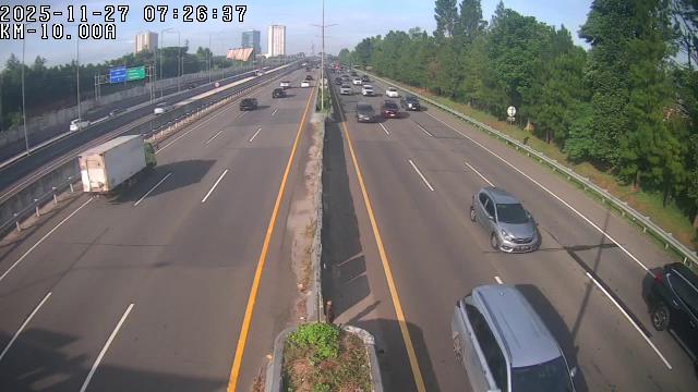 infotolbsd's tweet image. Selamat pagi...     
Pukul 07:28 WIB Ruas tol Pondok Aren-Serpong lalin lancar di kedua arah,cuaca cerah,tertib berkendara utamakan keselamatan bersama.
@TMCPoldaMetro @NusantaraInfra @PTJASAMARGA  @RadioElshinta