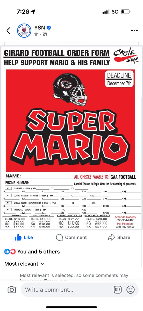 Austintown Fitch Football Parents Organization tweet media